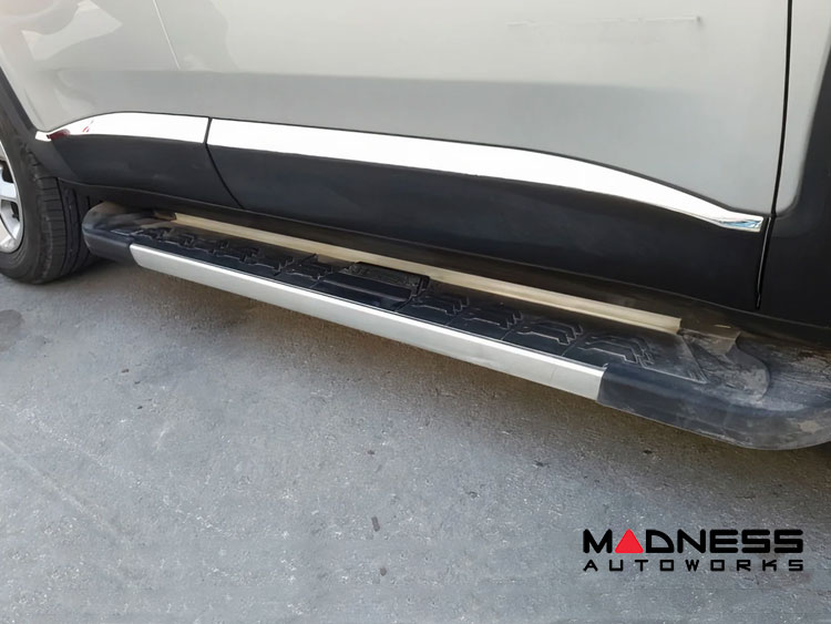 Jeep Renegade Door Trim - Lower Side Molding Kit - Silver Steel